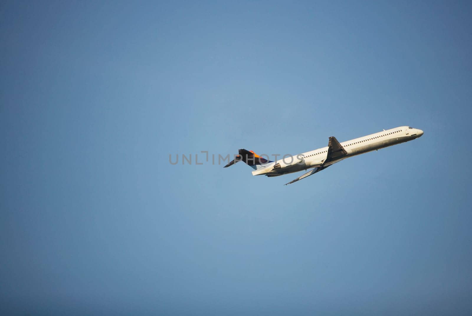 Airplane in the sky