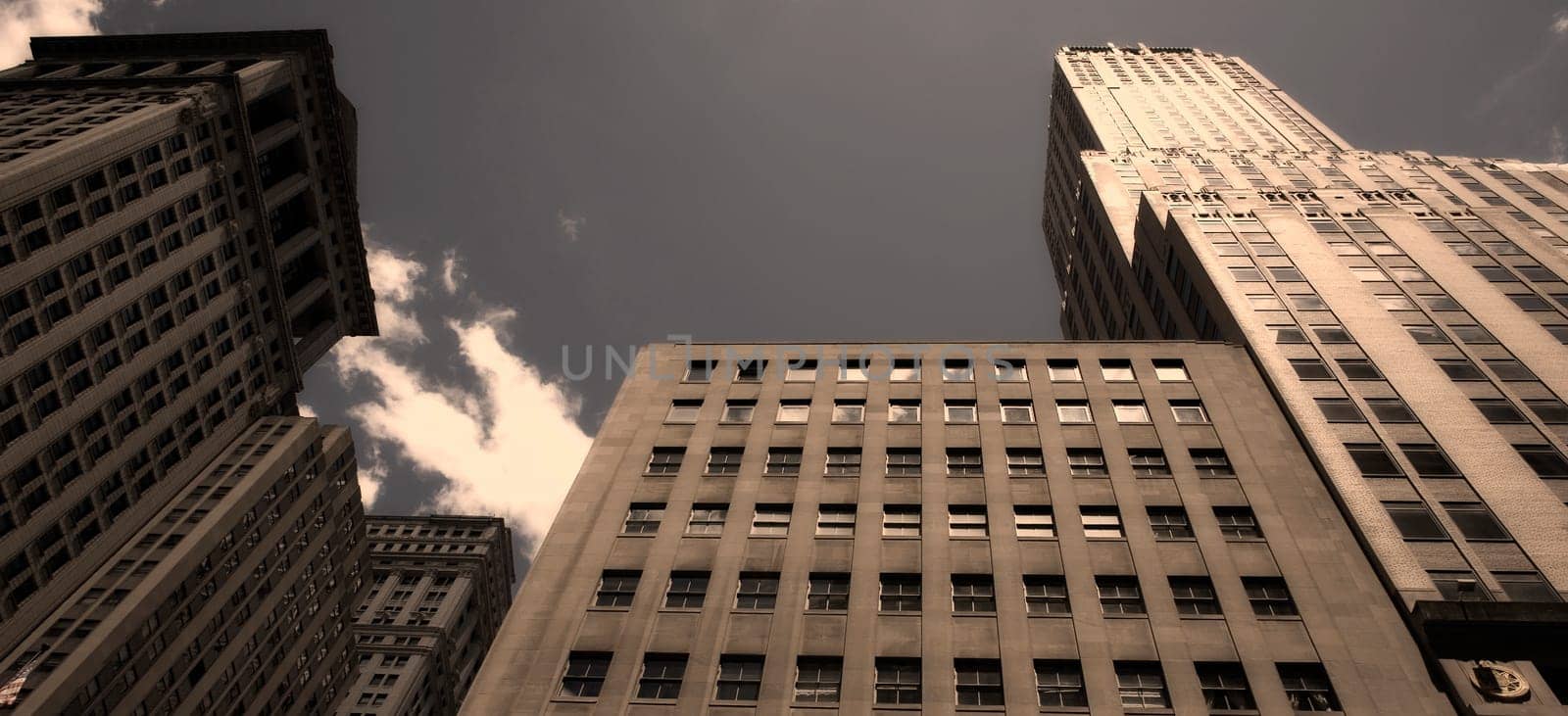 Low angle view of a building, Wall Street, Manhattan, New York City, New York State, USA