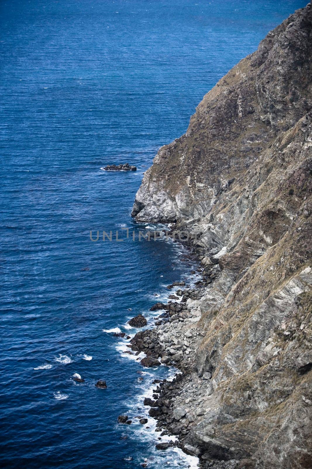 High angle view of a coast, California, USA