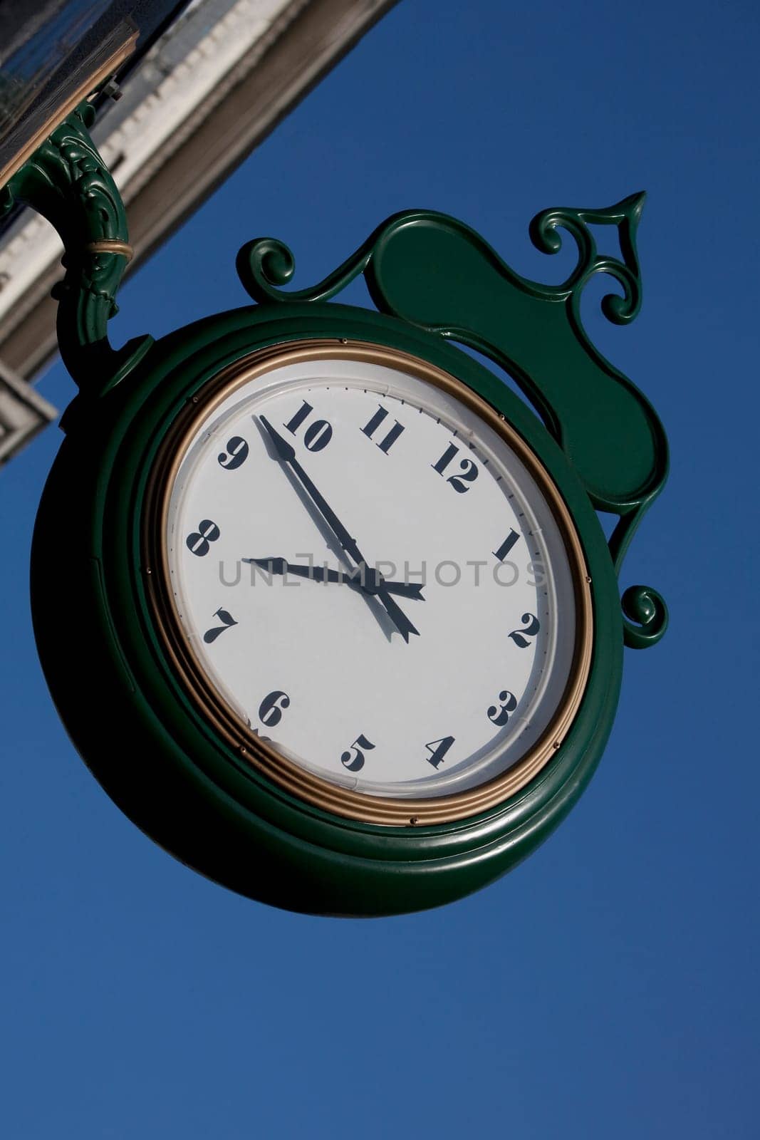 Low angle view of a clock, San Francisco, California, USA