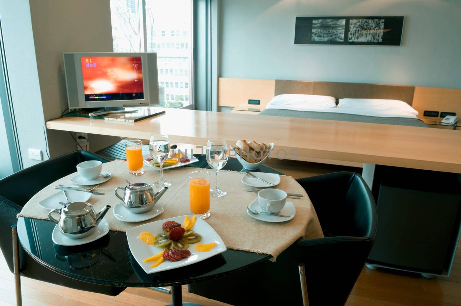 Breakfast on a table