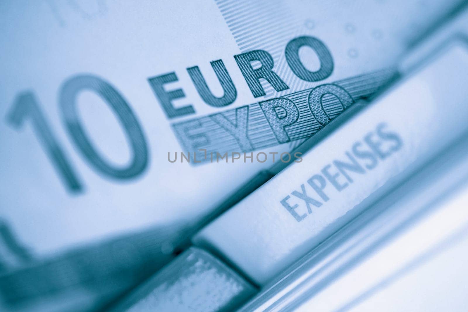 Close_up of ten Euro banknote