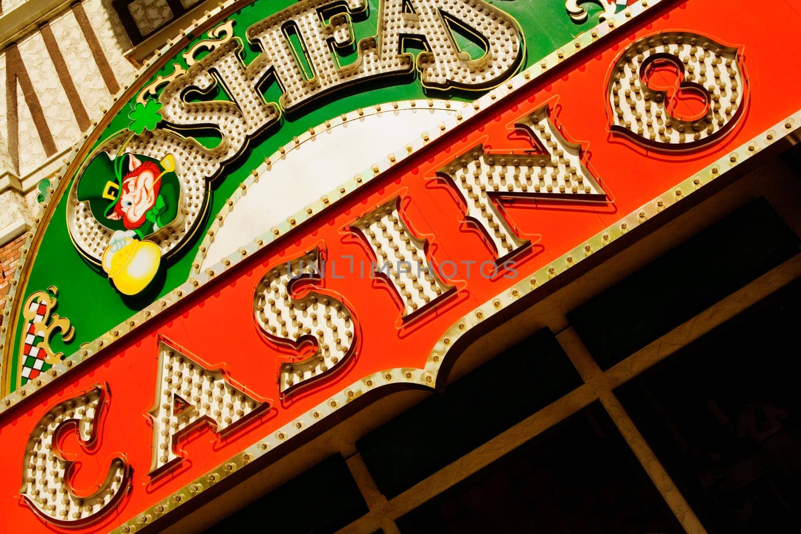 Signboard of a casino, Las Vegas, Nevada, USA