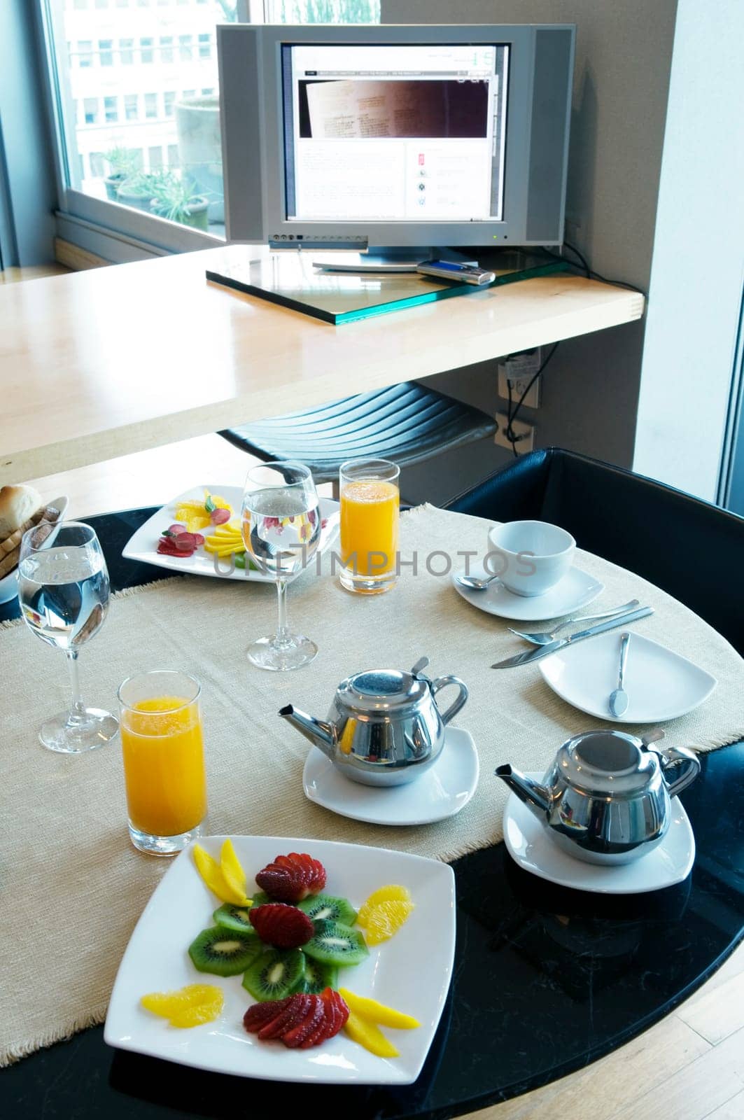 Breakfast on a table