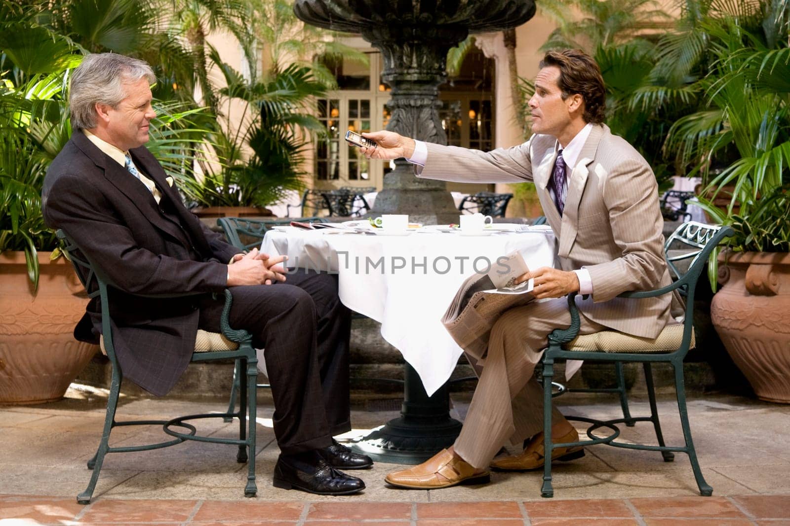 Businessmen at a meeting in a hotel, Biltmore Hotel, Coral Gables, Florida, USA