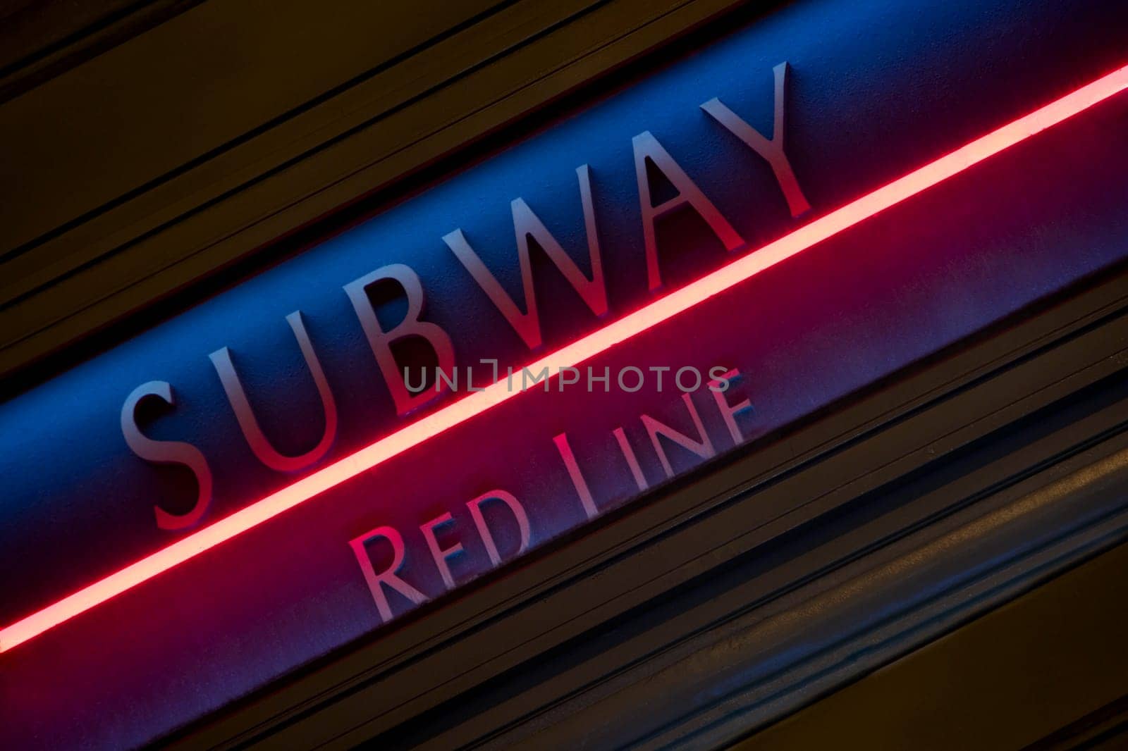 Low angle view of a subway sign, Chicago Loop, Chicago, Illinois, USA