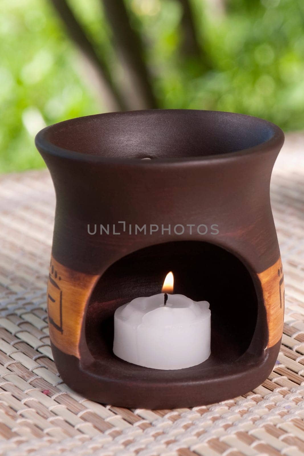 Close_up of an aromatherapy burner