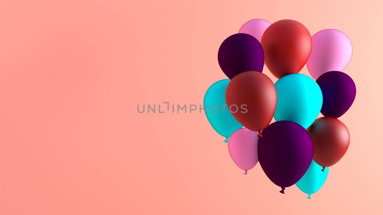 Creative Balloon Abstract as an Indoor Celebration Background
