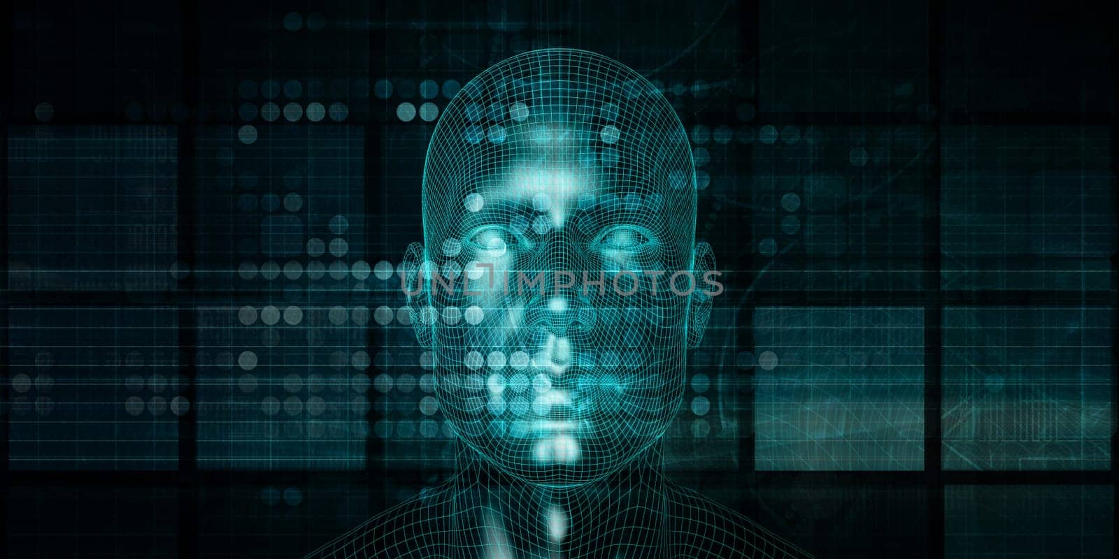 Futuristic Science Concept In Medical Research Industry