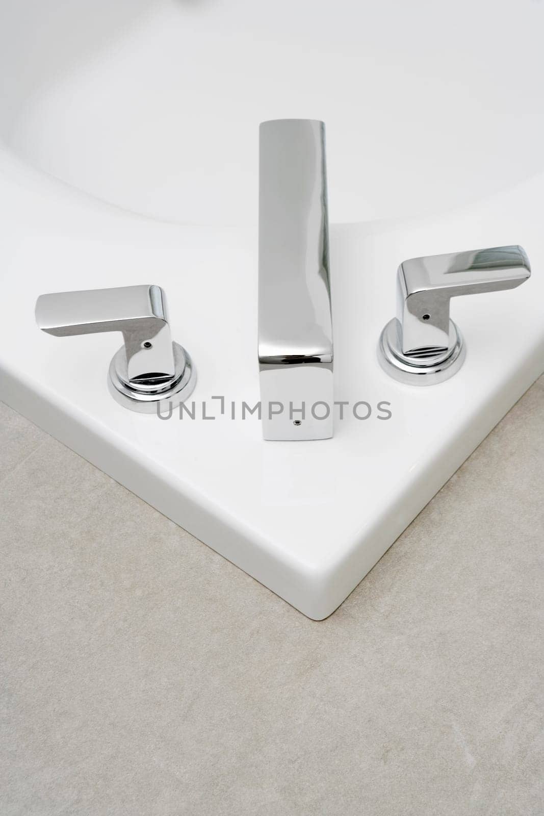 High angle view of a bathtub in the bathroom