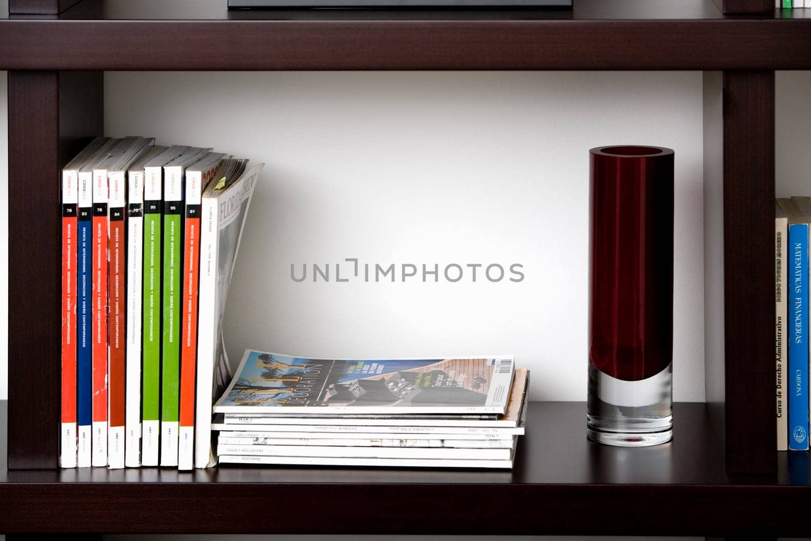 Close-up of books in shelves