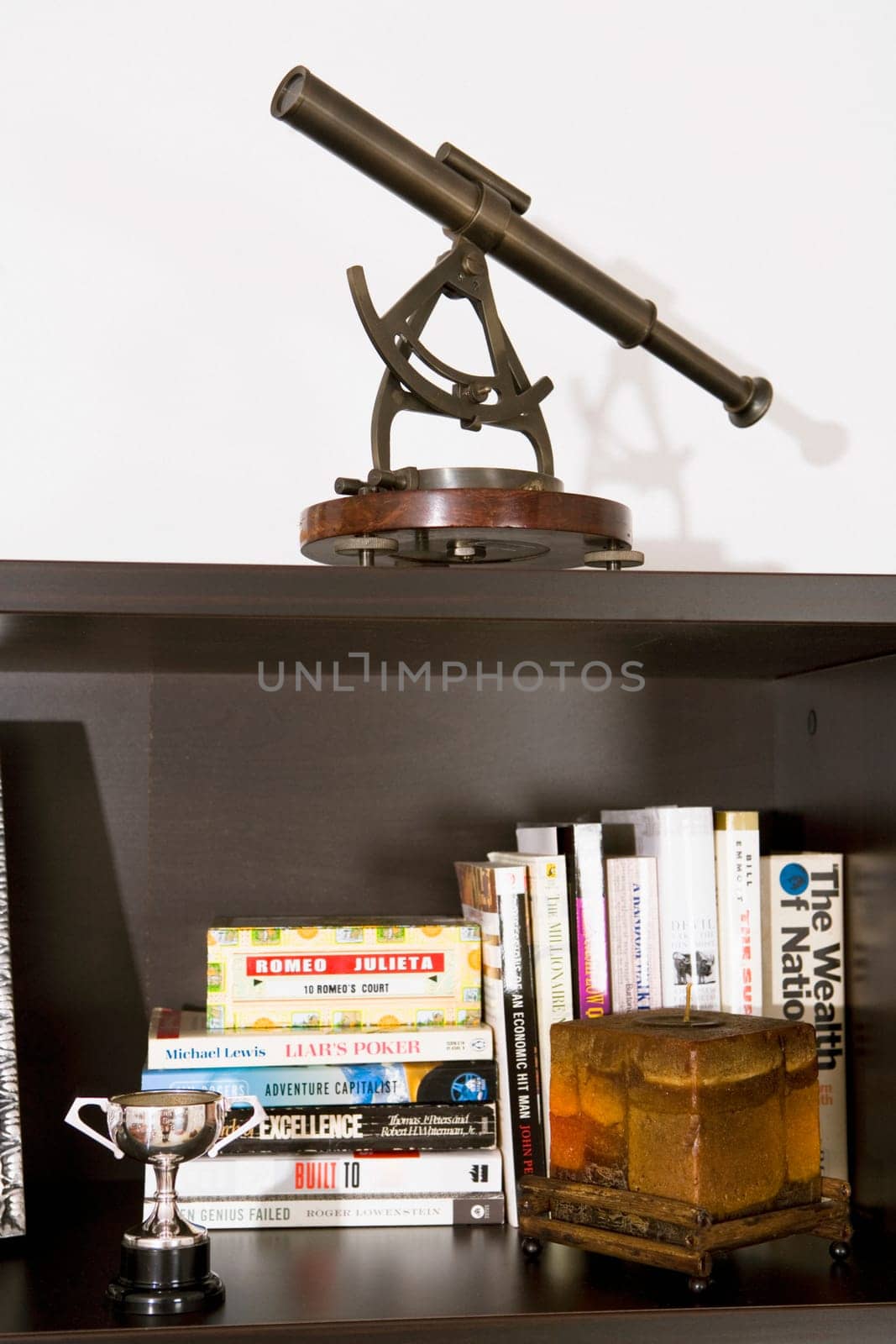 Books on a bookshelf