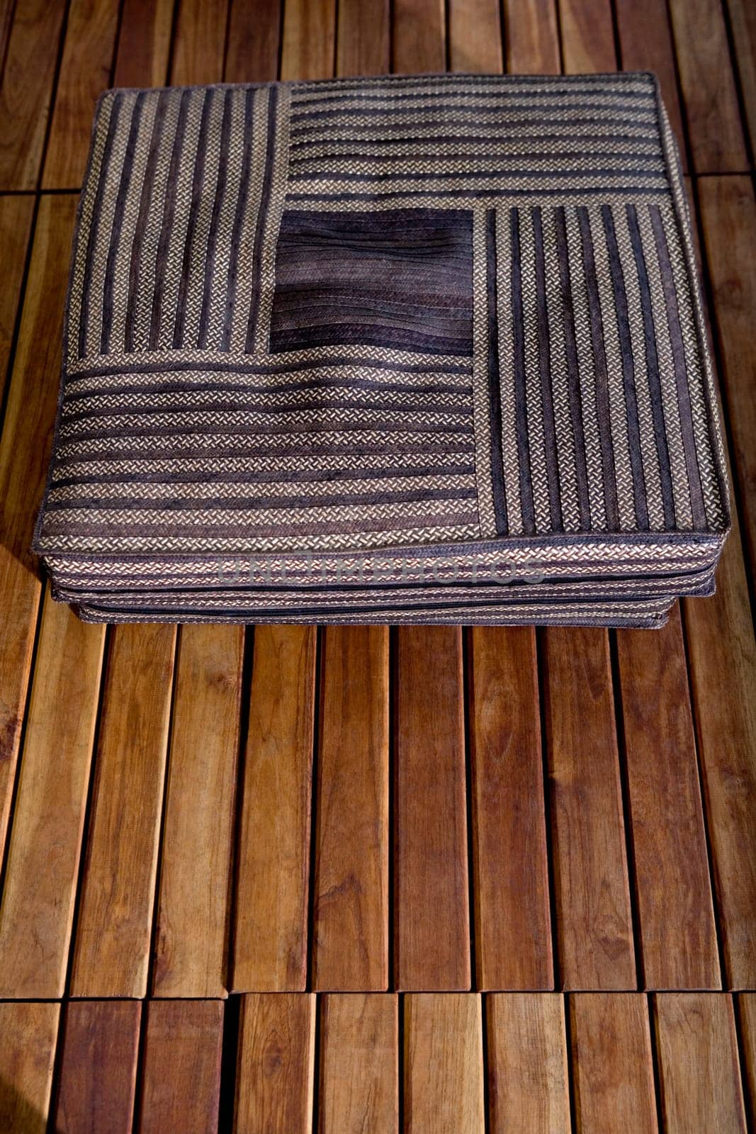 High angle view of an ottoman