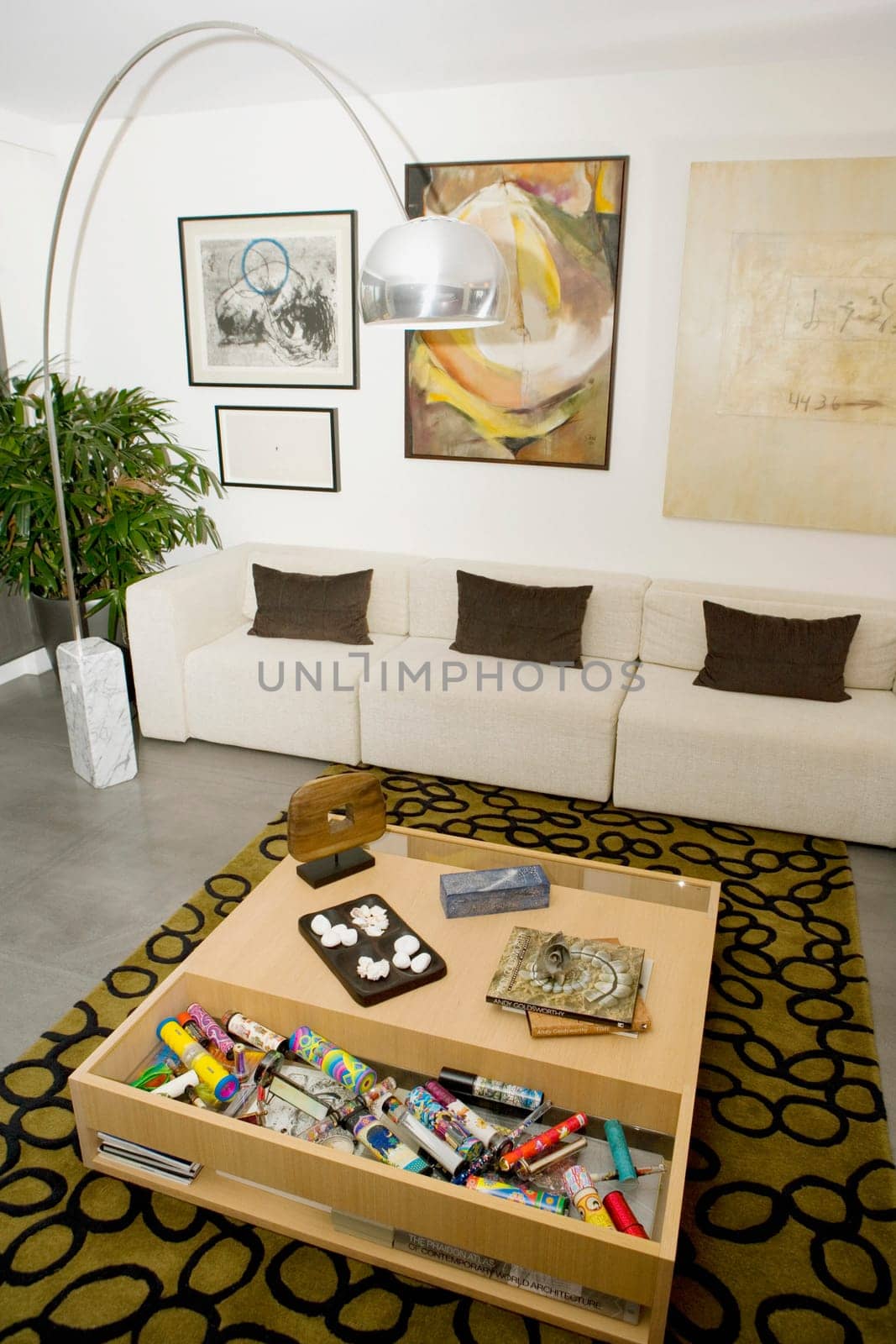 Interiors of a living room