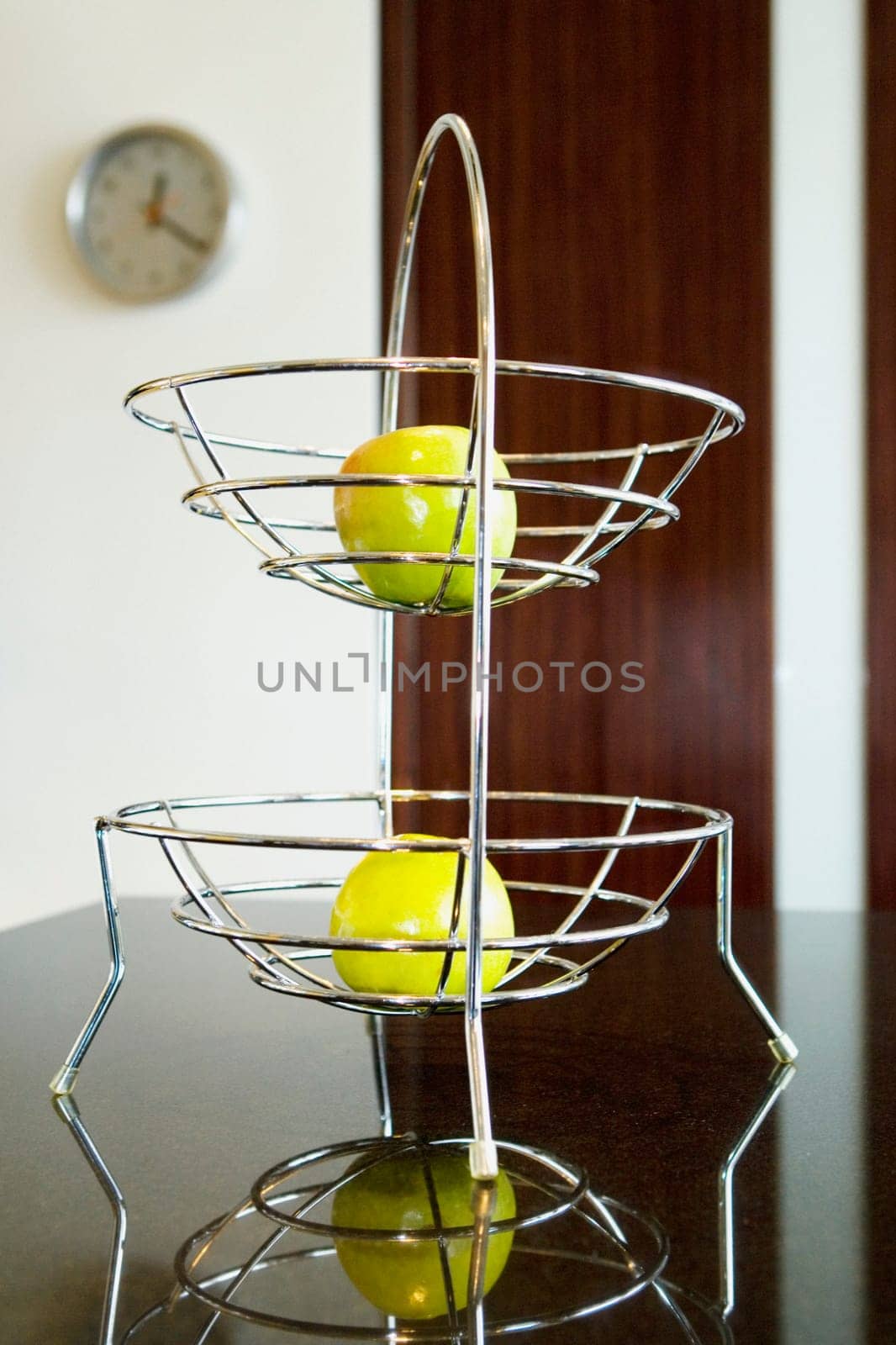 Apples in a rack