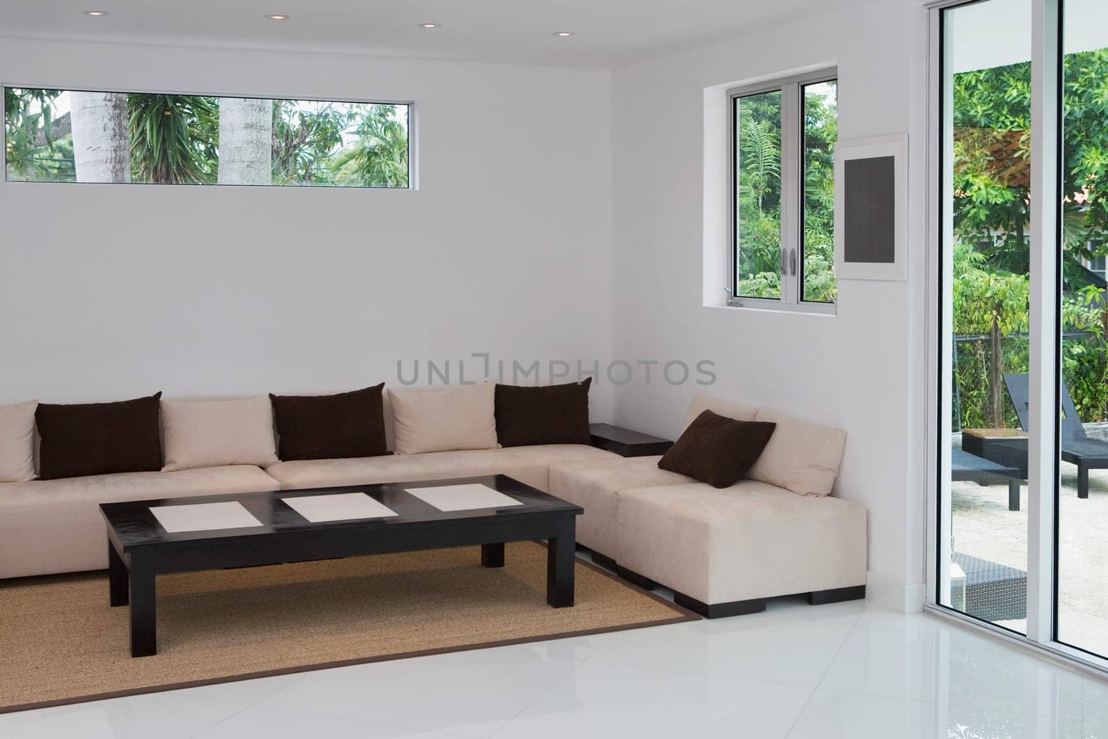 Interiors of a living room
