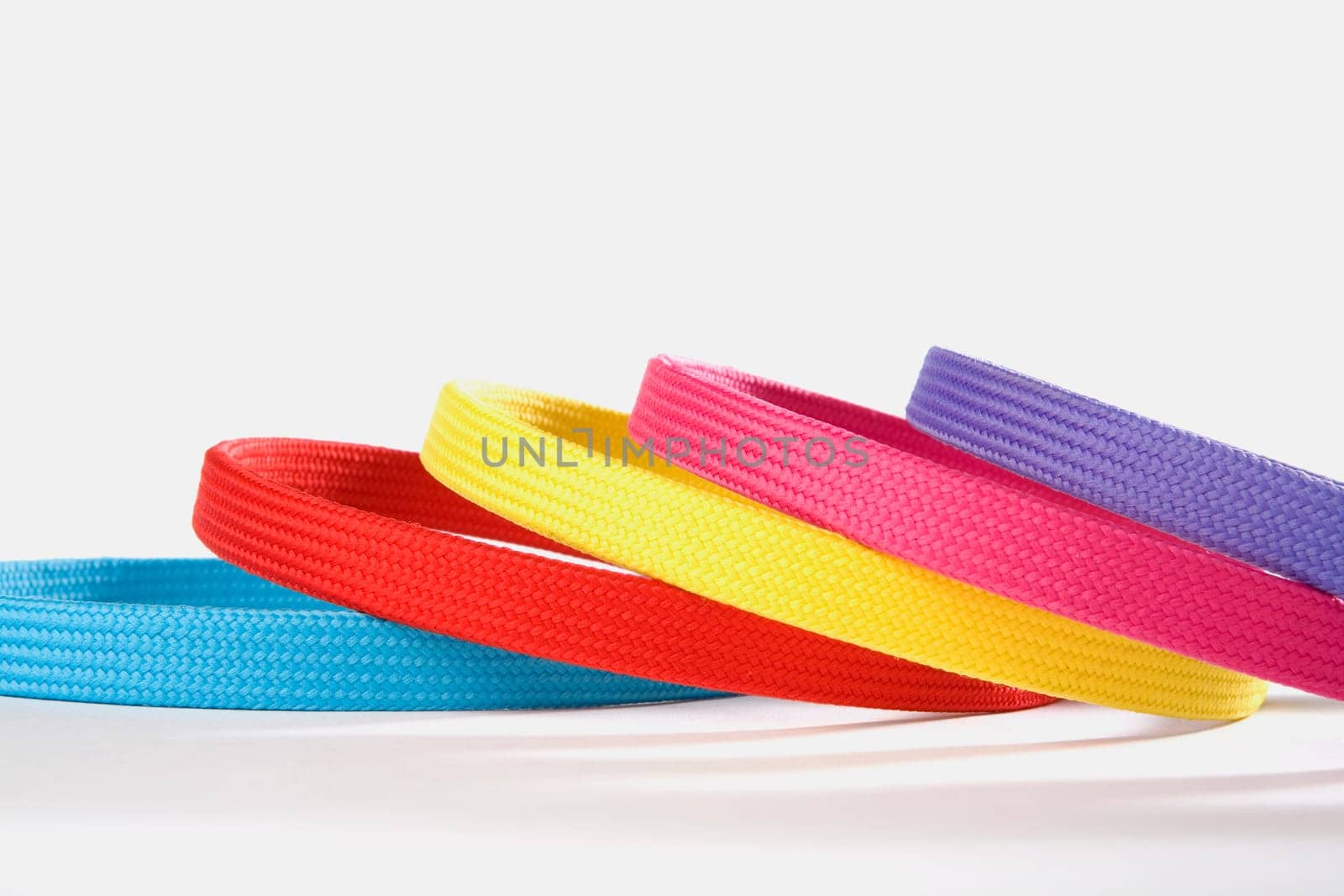 Close-up of five hairbands