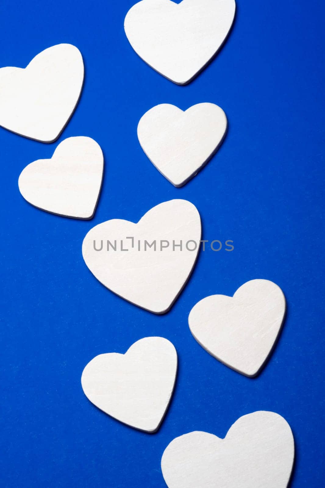 Close-up of paper hearts