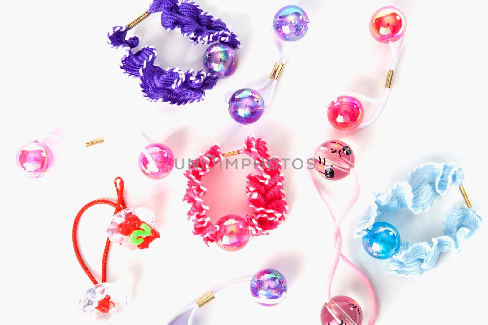 Close-up of a group of hair clips