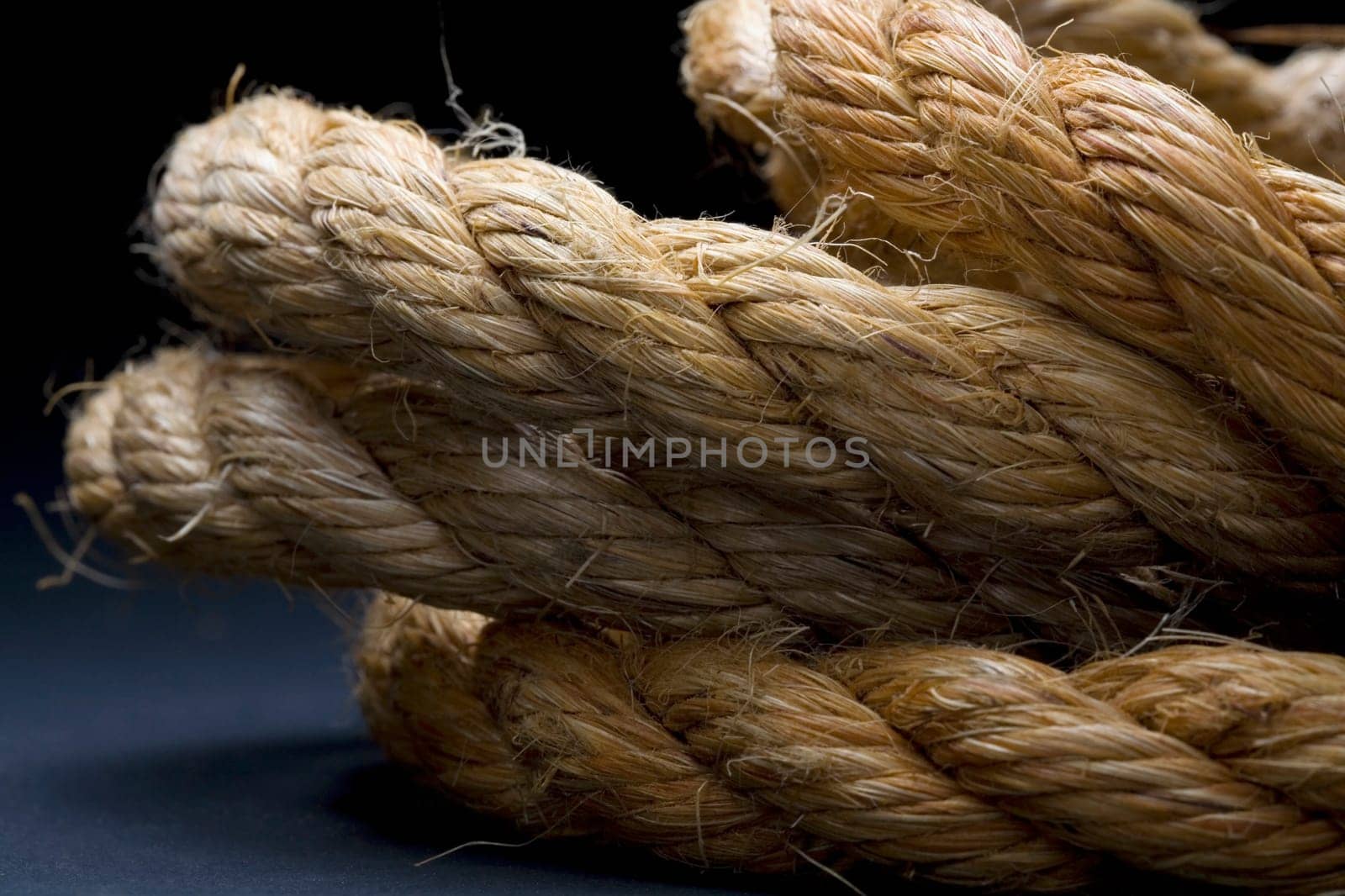 Close-up of a tangled rope