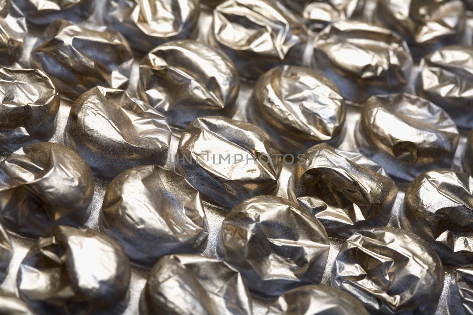 High angle view of a damaged blister pack