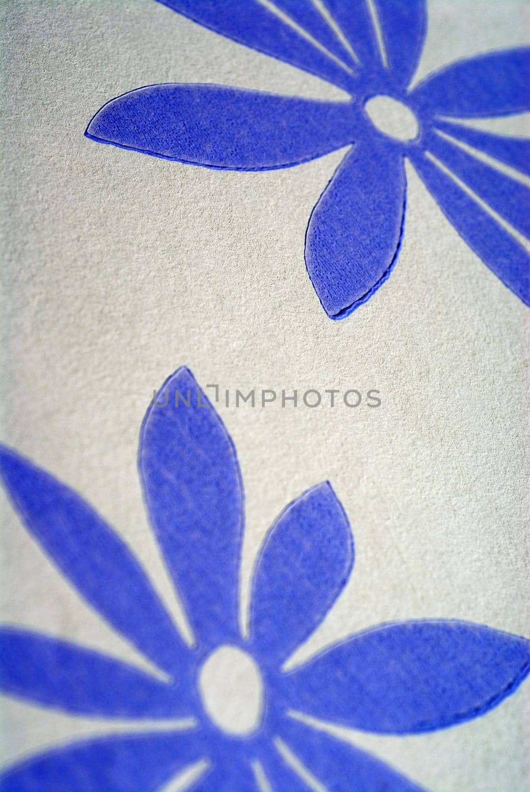 Close-up of a floral pattern on fabric