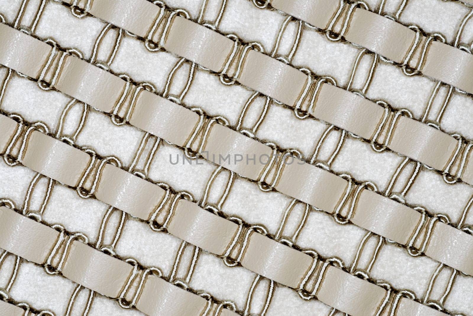 Close-up of a pattern on a metal sheet