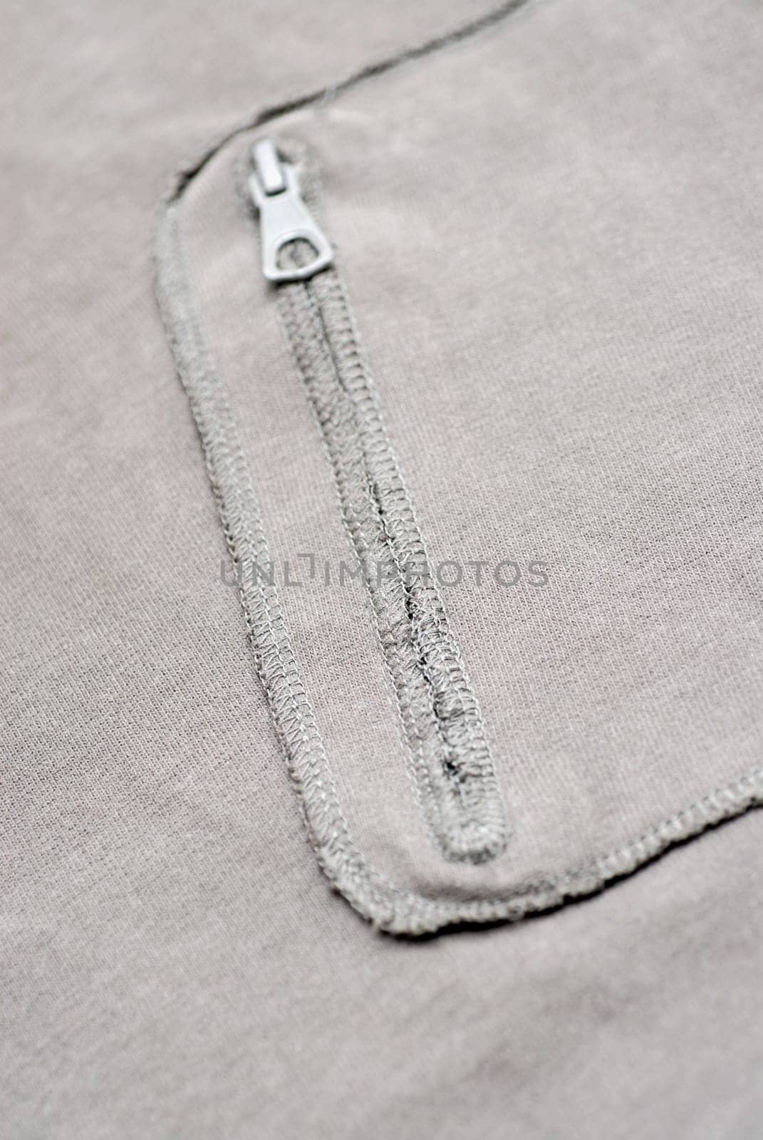 Close-up of a zipper
