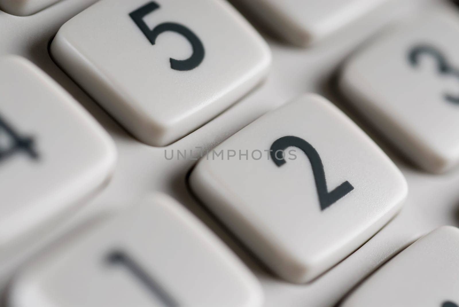 Close_up of the keys of a calculator
