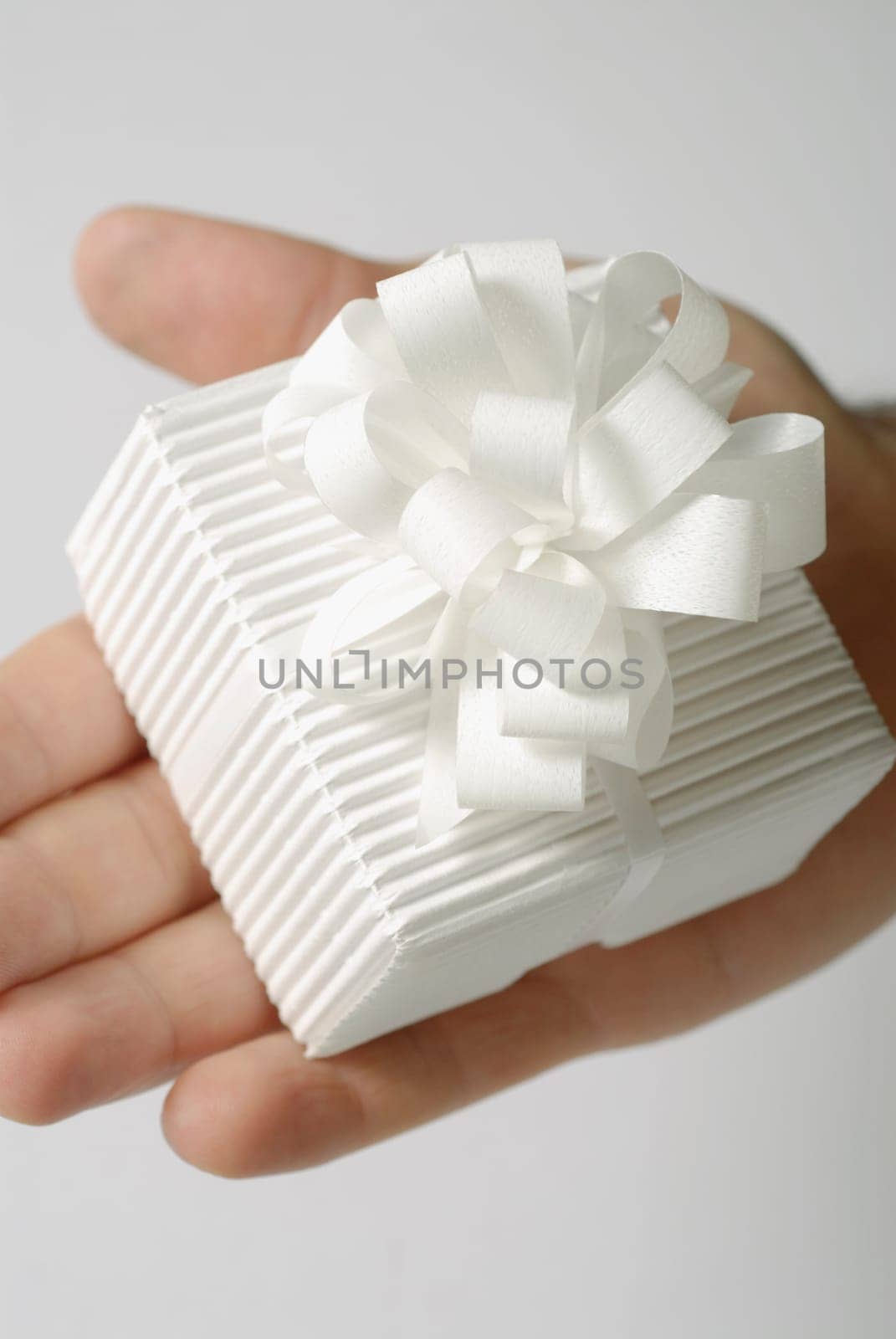 Close-up of a gift on a personŽs palm