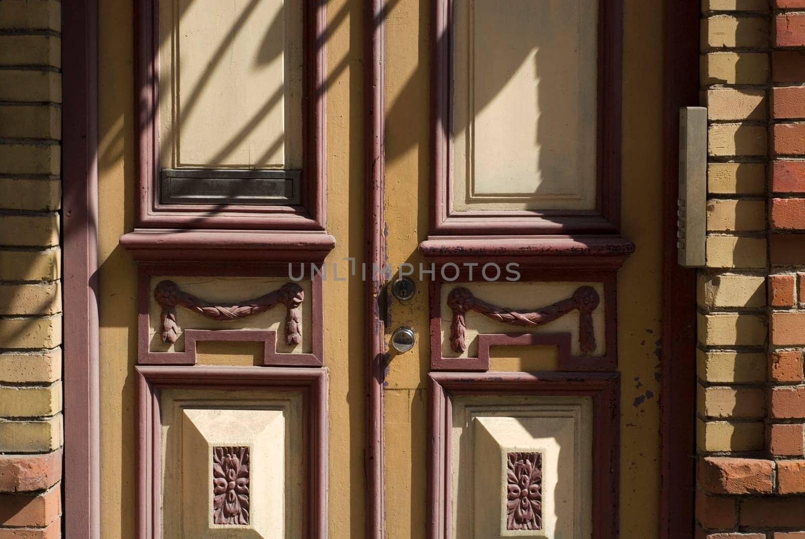 Close-up of a closed door