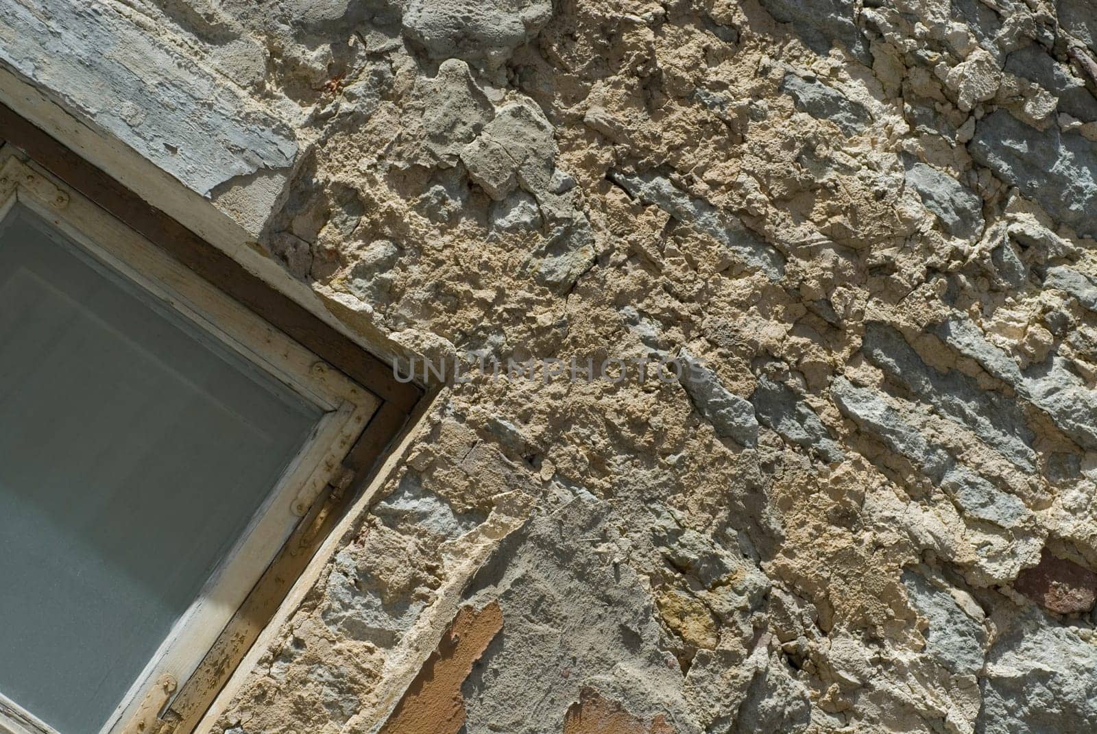 Close-up of a window on a wall