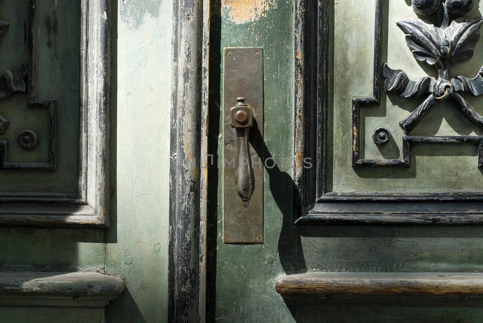 Close-up of a closed door