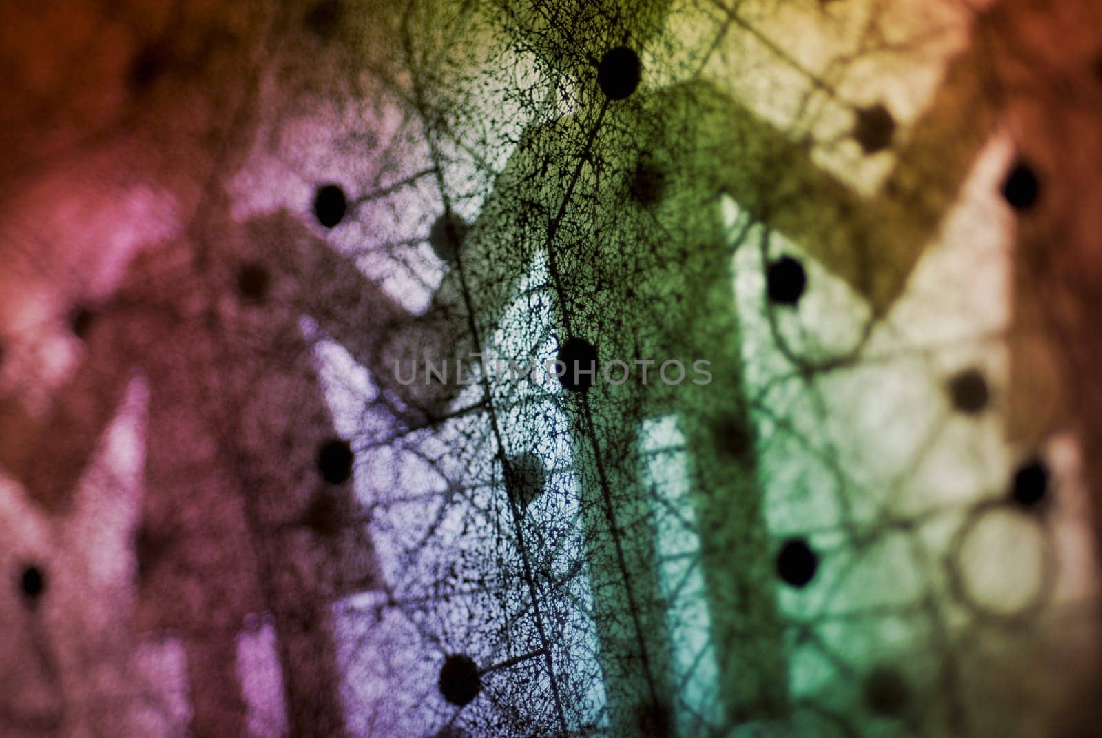 Close_up of paper chain on a circuit