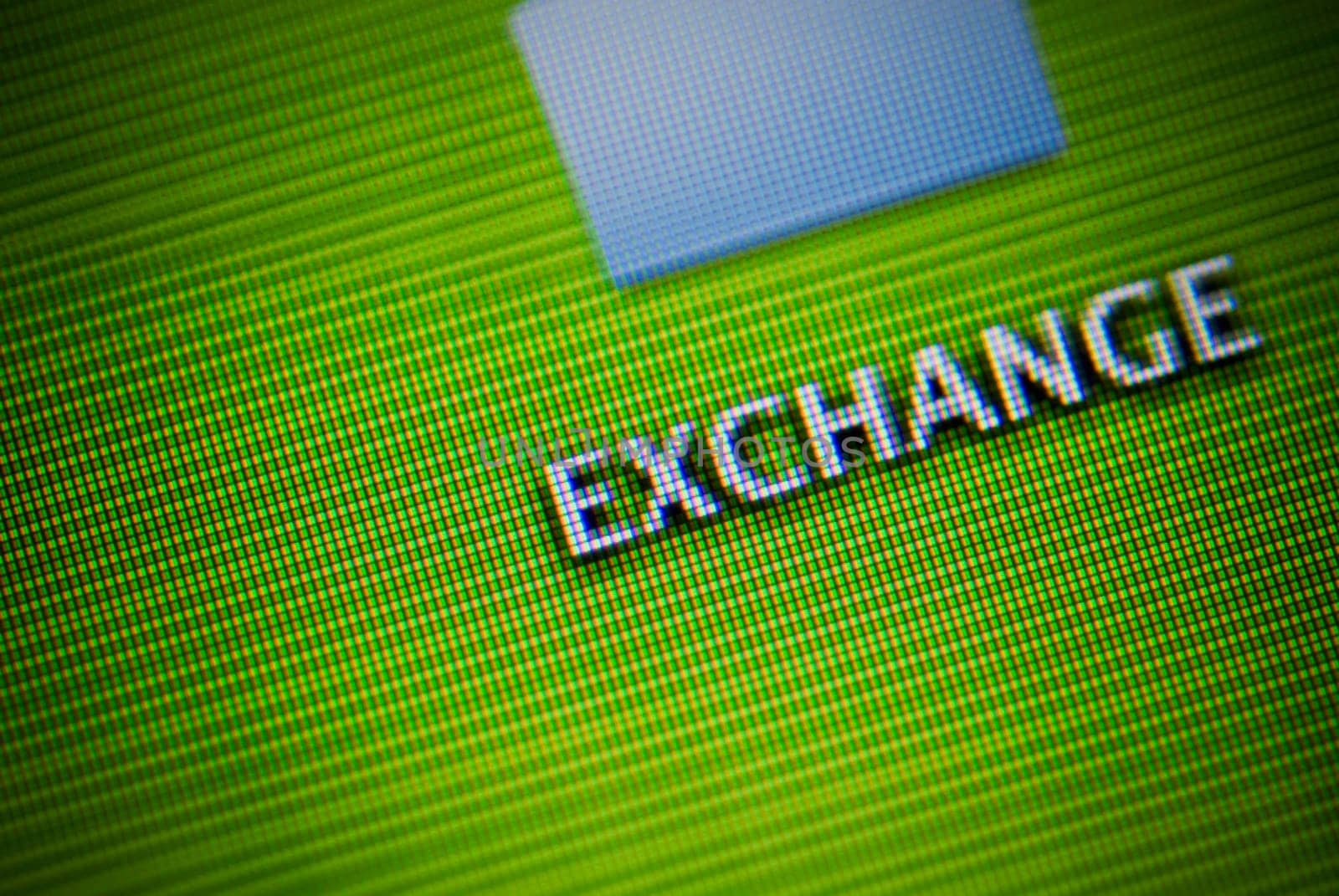 Close_up of a visual screen