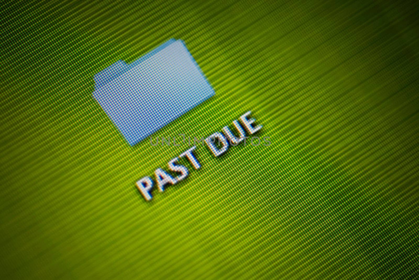 Close_up of a visual screen