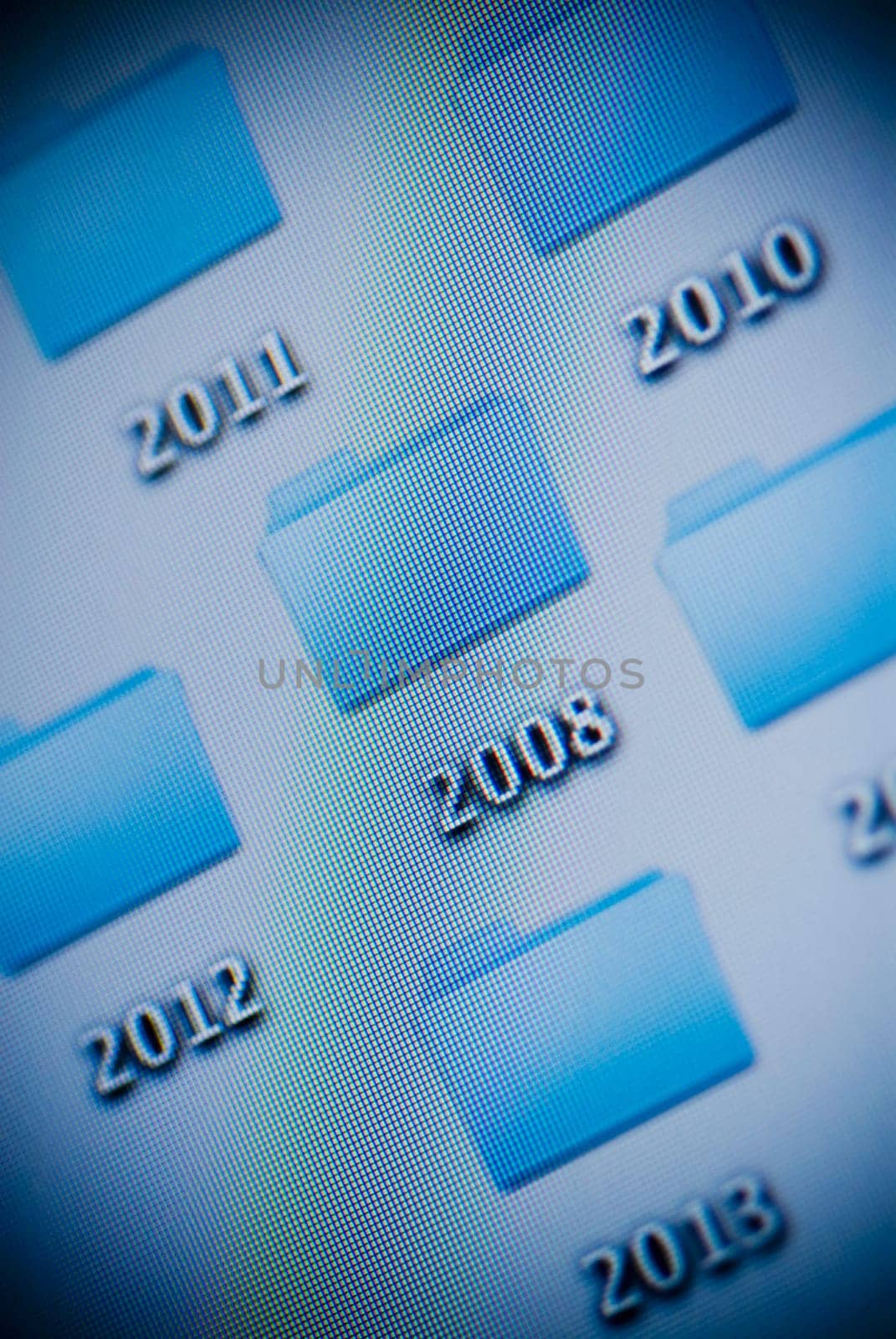Close_up of a visual screen