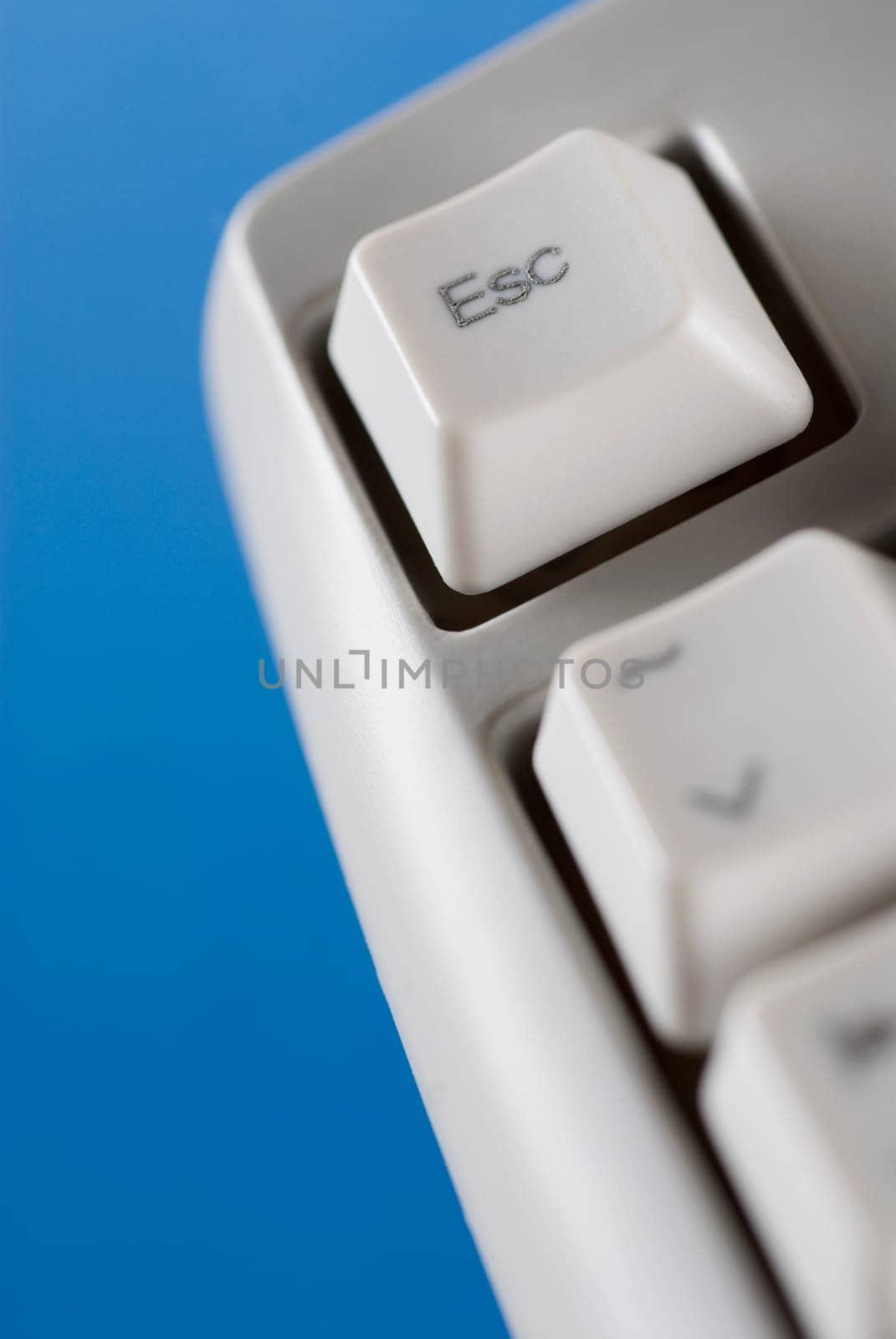 Escape key of a computer keyboard