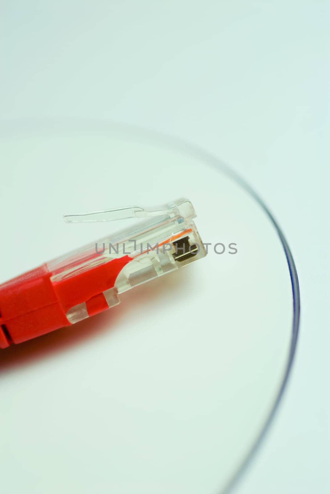 Close_up of a computer cable