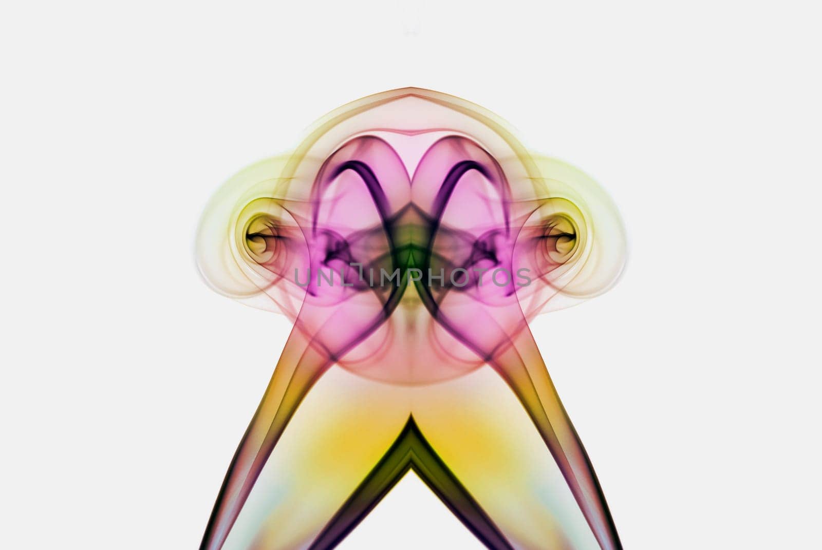Close_up of multi_colored smoke