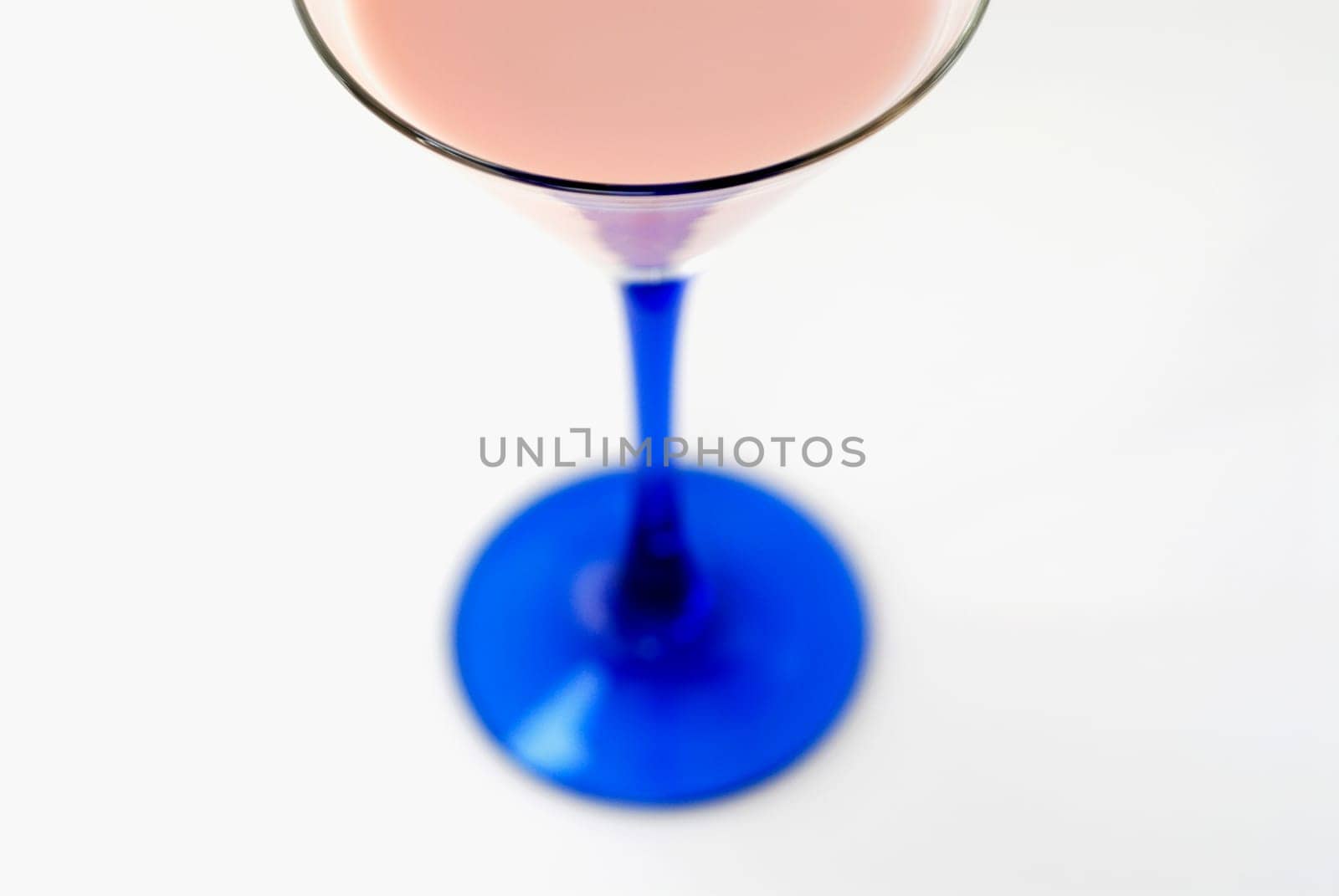 Close-up of a milkshake in a martini glass