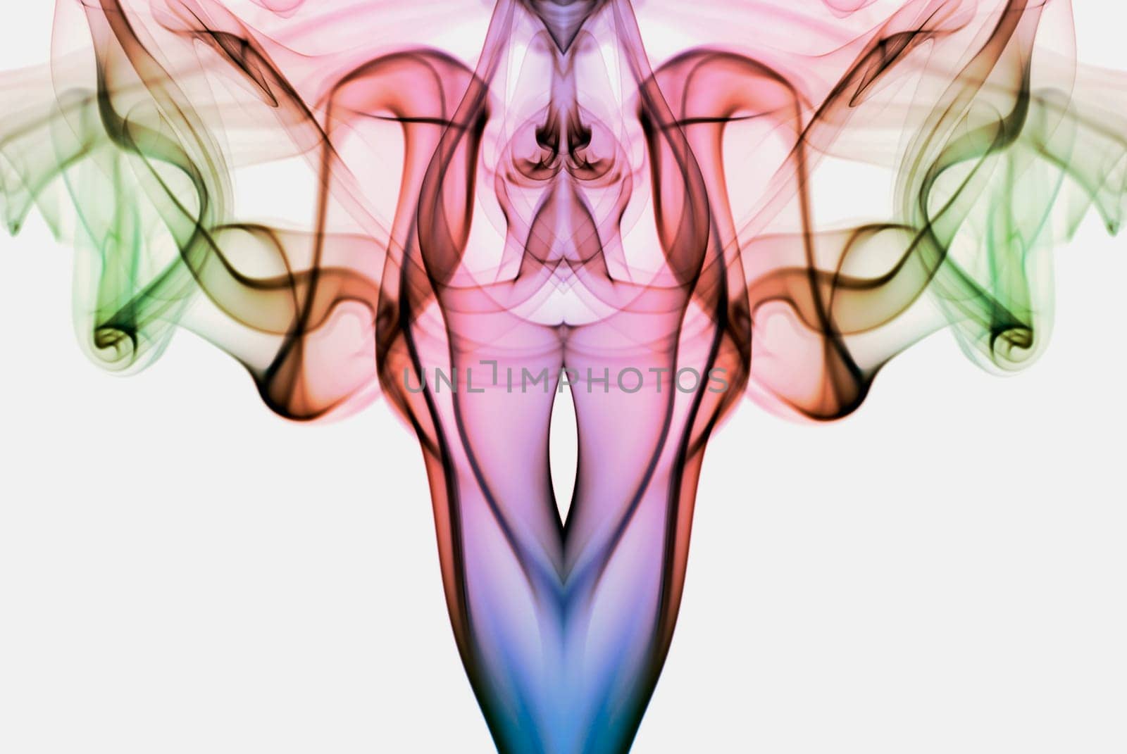 Close_up of multi_colored smoke
