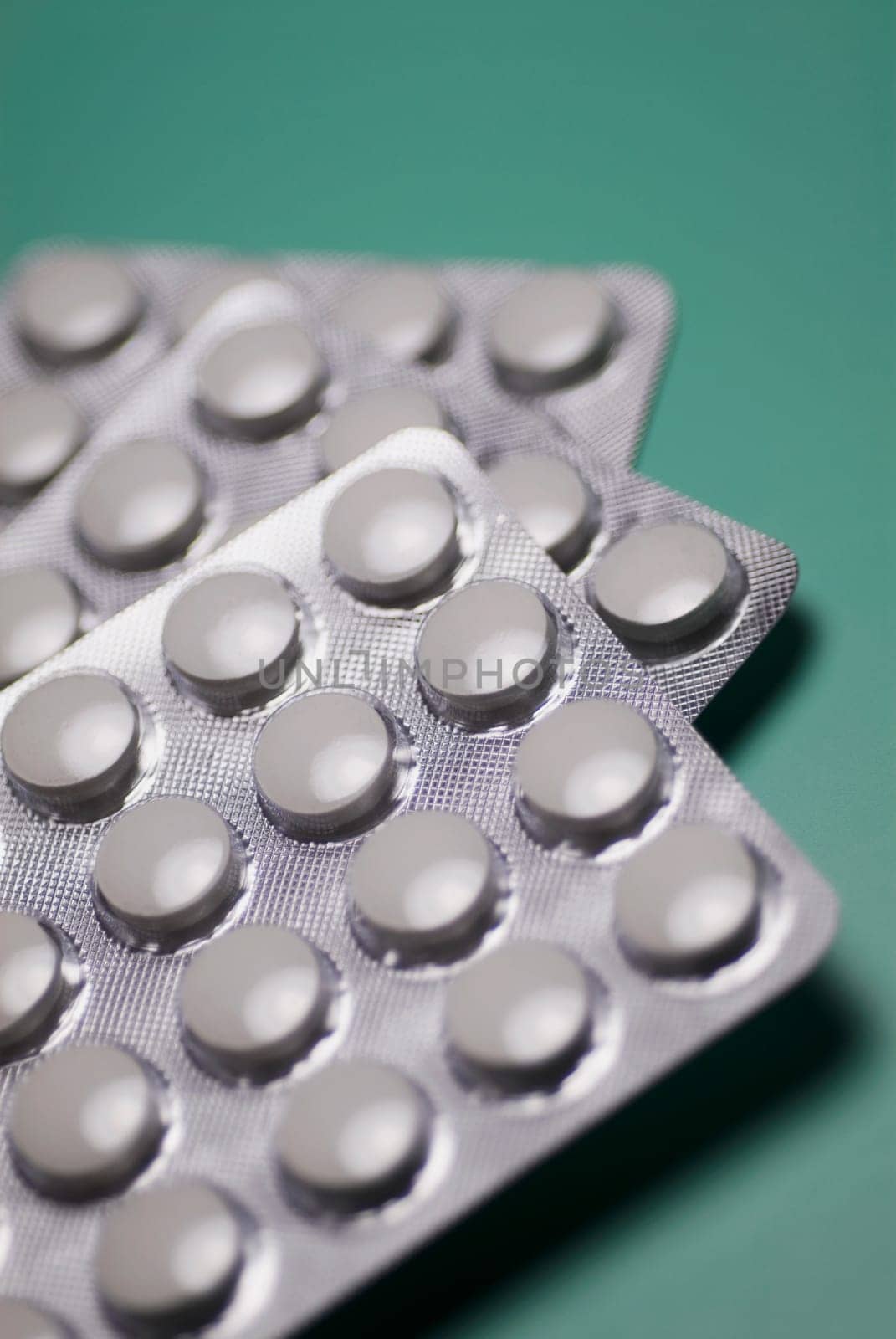 Close_up of pills in blister packs