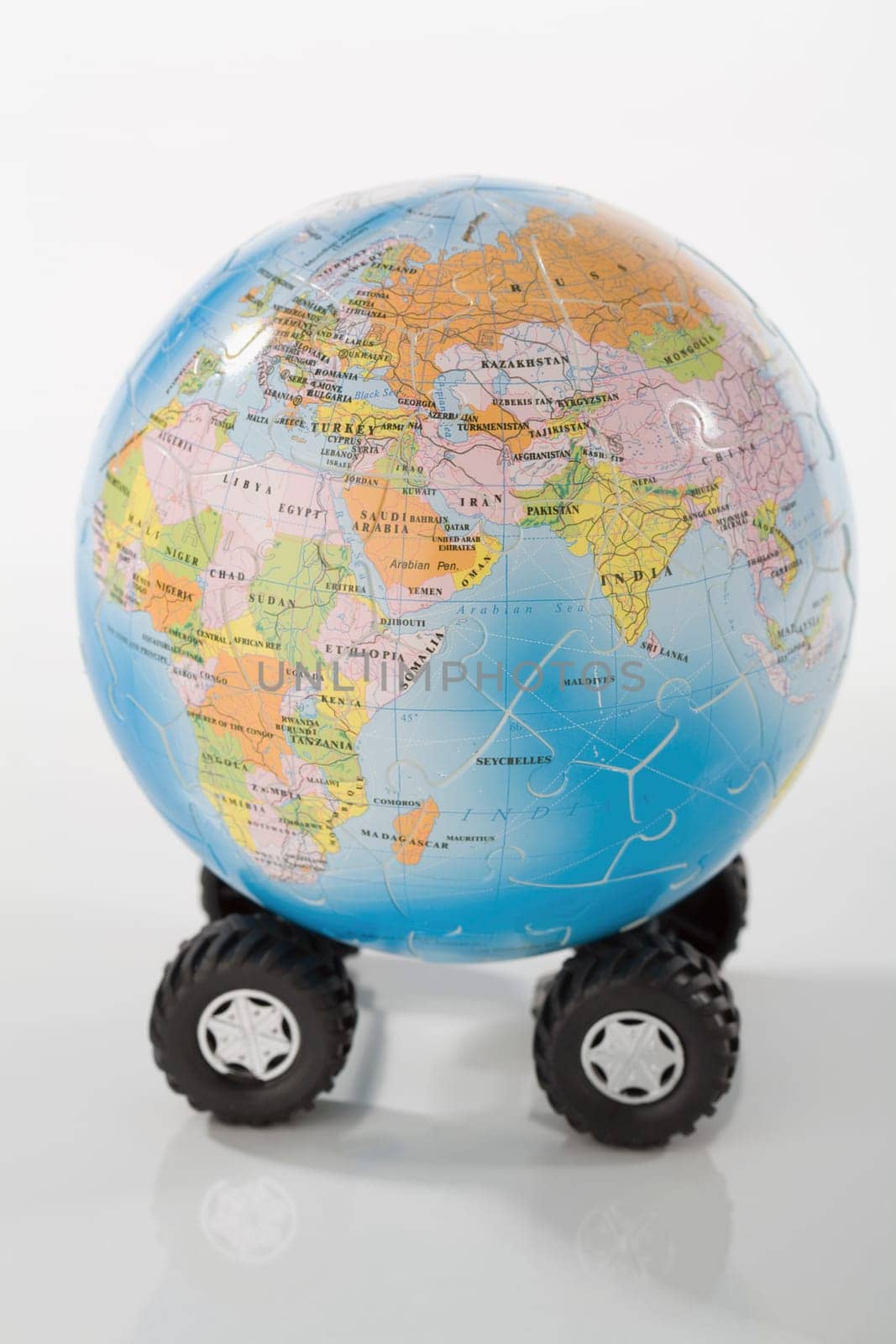 Close_up of a globe on tires