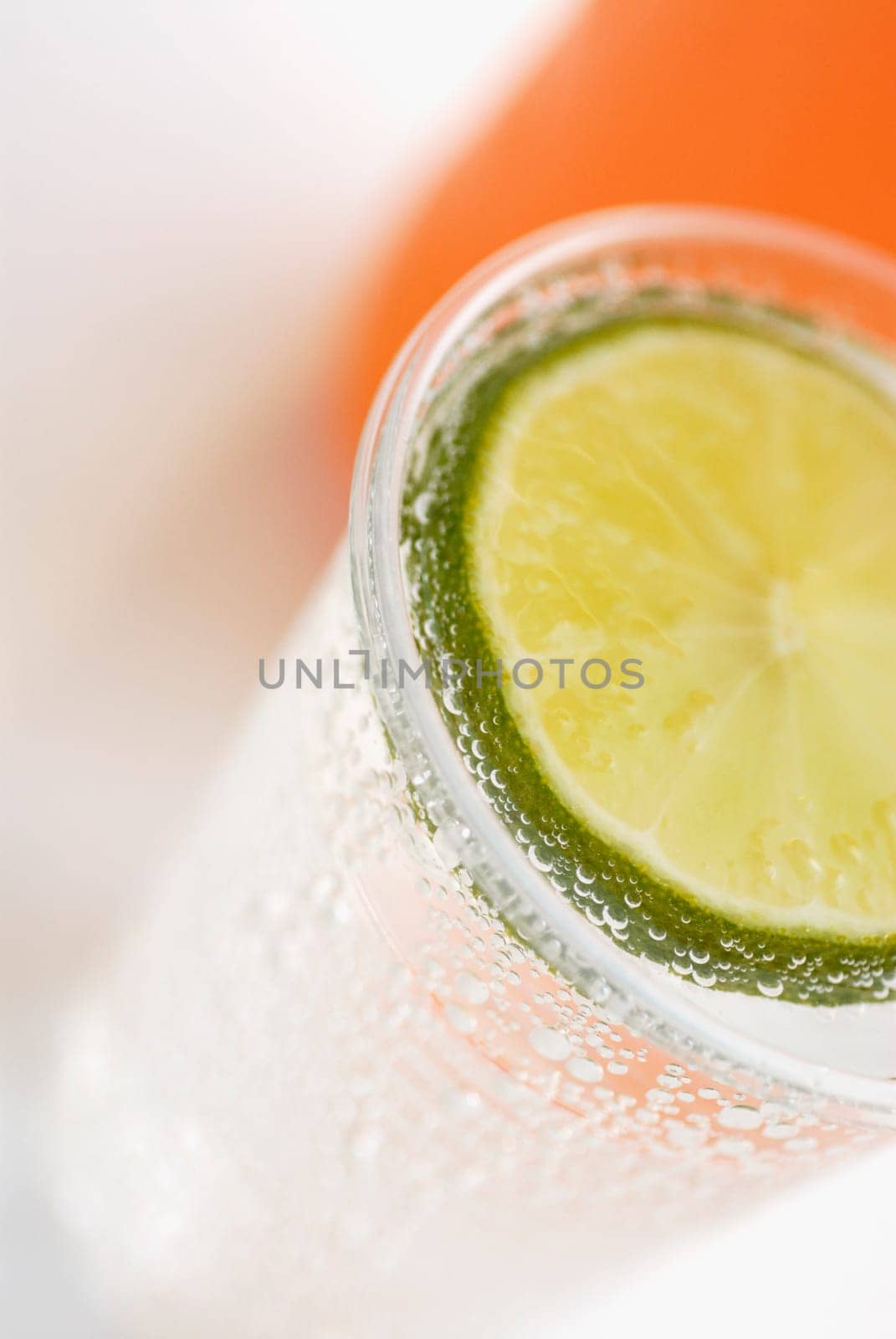 Close-up of a glass of lemonade