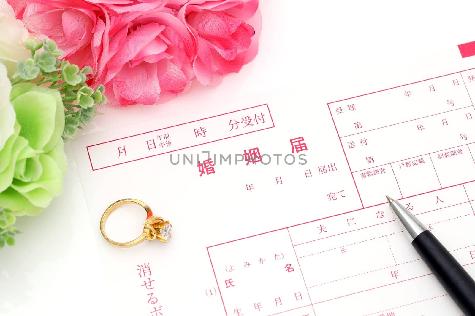 Japanese registration of marriage, general documents registration to government public office