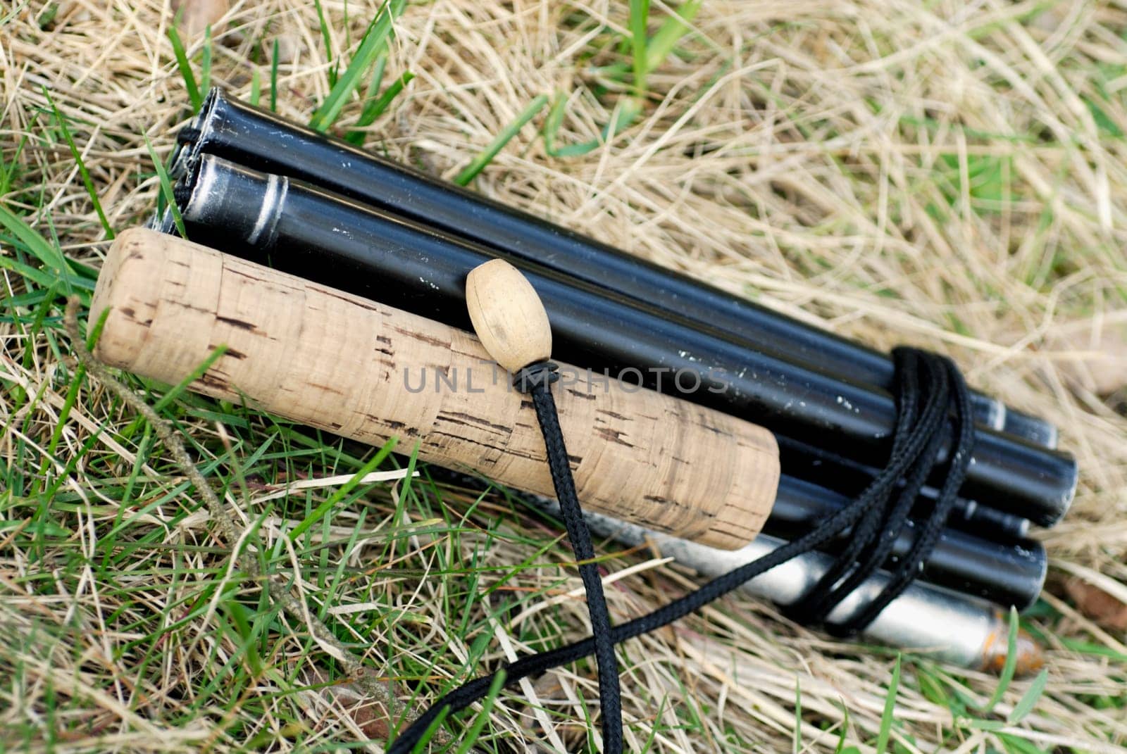 Close-up of fishing rods