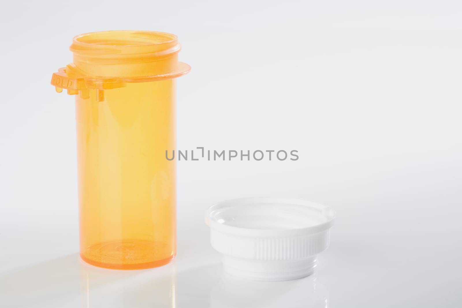 Close_up of a pill bottle