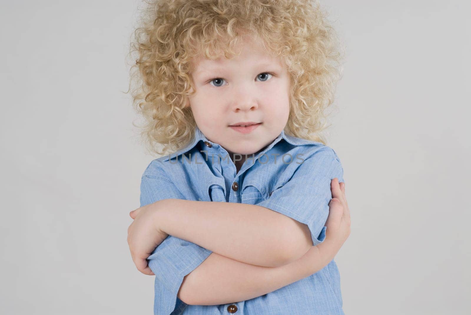 Portrait of a boy posing