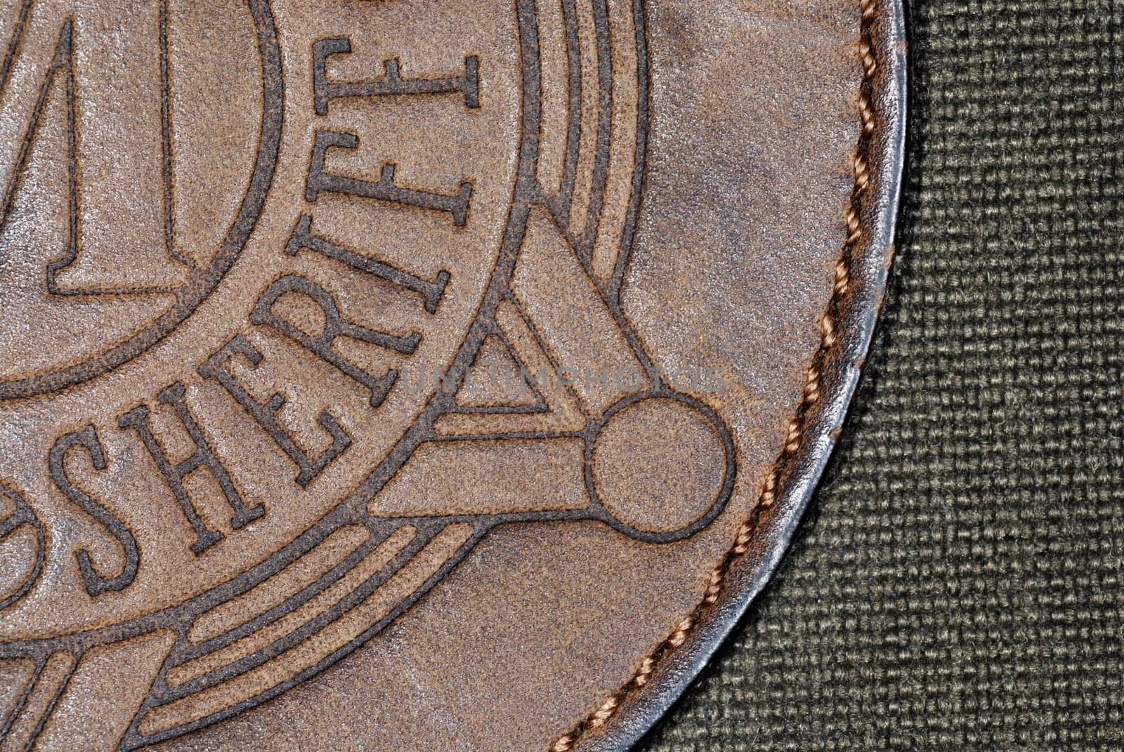 High angle view of a metal sheet on a mat